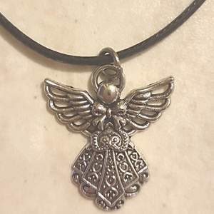 Angyalkás nyaklánc , Ékszer, Nyaklánc, Medál, Ékszerkészítés, MESKA