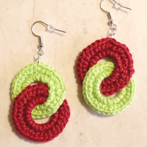 Horgolt fülbevaló , Ékszer, Fülbevaló, Fülékszer, Ékszerkészítés, Horgolás, MESKA