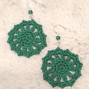 Horgolt fülbevaló, Ékszer, Fülbevaló, Fülékszer, Ékszerkészítés, Horgolás, MESKA