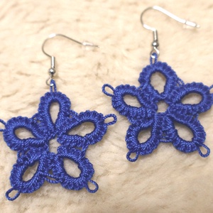 Hajócsipke fülbevaló , Ékszer, Fülbevaló, Fülékszer, Csipkekészítés, Ékszerkészítés, MESKA