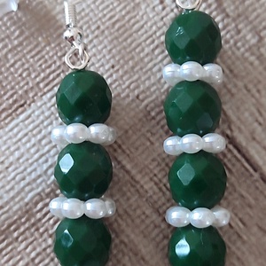 Gyöngyös fülbevalók , Ékszer, Fülbevaló, Fülékszer, Ékszerkészítés, Gyöngyfűzés, gyöngyhímzés, MESKA