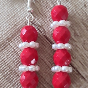 Gyöngyös fülbevalók  - ékszer - fülbevaló - fülékszer - Meska.hu