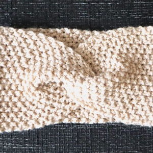 Kötött csavart fejpánt  - Meska.hu