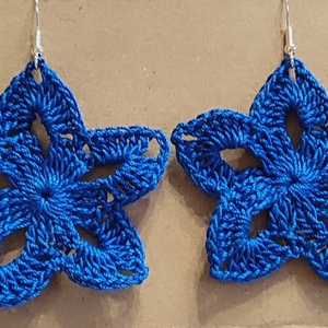 Horgolt fülbevalók  - Meska.hu