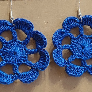 Horgolt fülbevalók  - ékszer - fülbevaló - fülékszer - Meska.hu