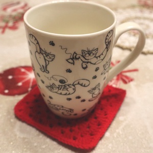 Horgolt alátétek - otthon & életmód - konyhafelszerelés, tálalás - tálalás - tányér- és poháralátét - Meska.hu