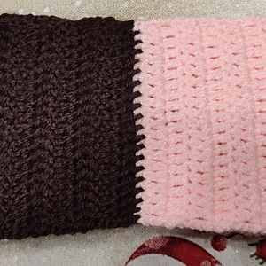 Horgolt kétszínű fejpánt  - ruha & divat - sál, sapka, kendő - fejpánt - Meska.hu