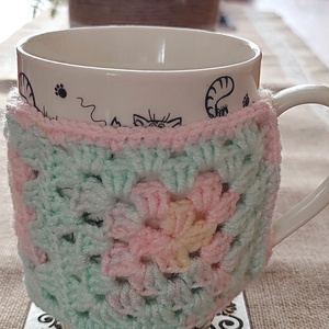 Horgolt bögrepulcsi - otthon & életmód - dekoráció - asztal és polc dekoráció - asztaldísz - Meska.hu