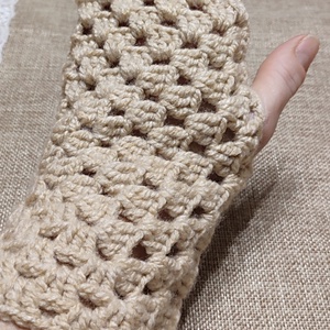 Ujjatlan Horgolt Kézmelegítő - Meska.hu