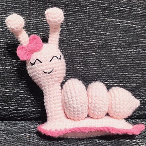 Horgolt csigusz  - játék & sport - plüssállat & játékfigura - csiga - Meska.hu