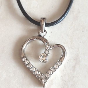 Szív nyaklánc  - ékszer - nyaklánc - medálos nyaklánc - Meska.hu