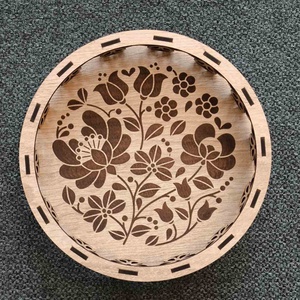 Virágmintás dobozka - otthon & életmód - konyhafelszerelés, tálalás - tálalás - tálca - Meska.hu