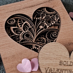 Valentin-napi lézervágott szív  - otthon & életmód - dekoráció - dísztárgy - Meska.hu