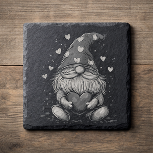 Gravírozott pala poháralátét, Otthon & Életmód, Konyhafelszerelés, tálalás, Tálalás, Tányér- és poháralátét, Gravírozás, pirográfia, MESKA