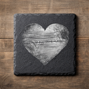 Gravírozott pala poháralátét, Otthon & Életmód, Konyhafelszerelés, tálalás, Tálalás, Tányér- és poháralátét, Gravírozás, pirográfia, MESKA