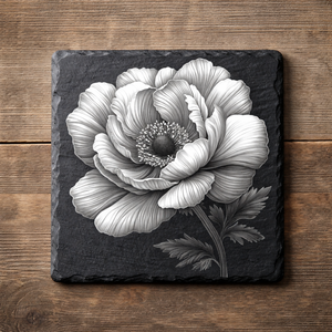 Gravírozott pala poháralátét , Otthon & Életmód, Konyhafelszerelés, tálalás, Tálalás, Tányér- és poháralátét, Gravírozás, pirográfia, MESKA