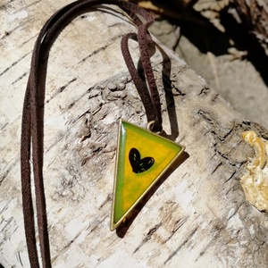 Műgyanta kézműves nyaklánc, Ékszer, Nyaklánc, Medál, Ékszerkészítés, MESKA