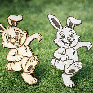 Húsvéti nyuszi virágcserépdísz - otthon & életmód - virágdekoráció - virágdíszek - lézervágott virágdíszek - Meska.hu