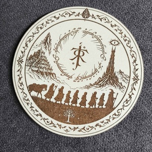 Lord of the rings poháralátét, Otthon & Életmód, Konyhafelszerelés, tálalás, Tálalás, Tányér- és poháralátét, Famegmunkálás, Gravírozás, pirográfia, MESKA