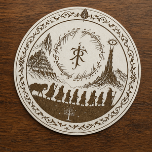 Lord of the rings poháralátét - otthon & életmód - konyhafelszerelés, tálalás - tálalás - tányér- és poháralátét - Meska.hu