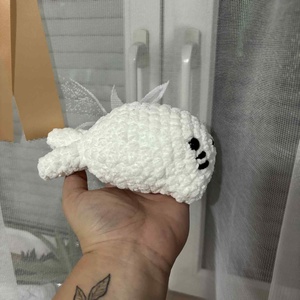 Horgolt fehér fóka (Snow) - játék & sport - plüssállat & játékfigura - más figura - Meska.hu