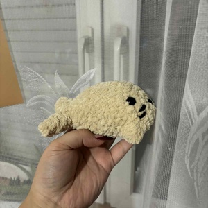 Horgolt fóka (Brownie) - játék & sport - plüssállat & játékfigura - más figura - Meska.hu