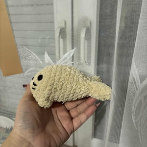 Horgolt fóka (Brownie) - játék & sport - plüssállat & játékfigura - más figura - Meska.hu