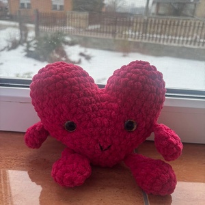 Horgolt szívecske - Meska.hu