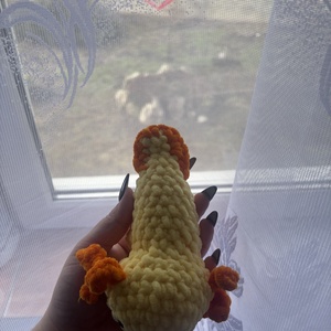 Sárga Horgolt Axolot - játék & sport - plüssállat & játékfigura - más figura - Meska.hu