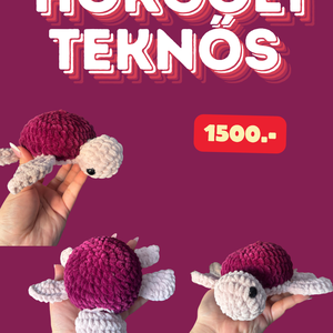Horgolt teknős , Játék & Sport, Plüssállat & Játékfigura, Más figura, Horgolás, MESKA
