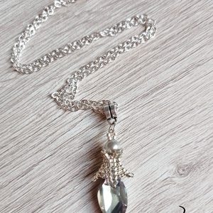 Crystal Vitrail light kristály medál ezüst színnel - ékszer - nyaklánc - medálos nyaklánc - Meska.hu