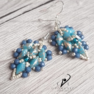 Kék levelek fülbevaló - ékszer - fülbevaló - lógó fülbevaló - Meska.hu Kék levelek fülbevaló - ékszer - fülbevaló - lógó fülbevaló - Meska.hu