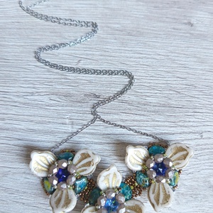 Virág nyakék - ékszer - nyaklánc - medál - Meska.hu