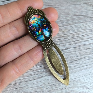 Lepkés könyvjelző, Könyv & Zene, Könyvjelző, Gyöngyfűzés, gyöngyhímzés, MESKA