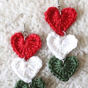 Horgolt fülbevaló , Ékszer, Fülbevaló, Fülékszer, Ékszerkészítés, Horgolás, MESKA