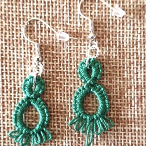 Hajócsipke fülbevalók, Ékszer, Fülbevaló, Fülékszer, Ékszerkészítés, Csipkekészítés, MESKA