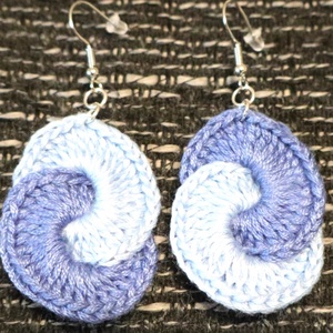 Horgolt fülbevalók - ékszer - fülbevaló - fülékszer - Meska.hu