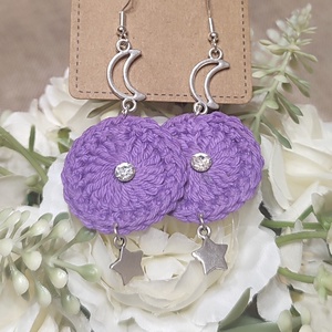 Horgolt fülbevaló , Ékszer, Fülbevaló, Fülékszer, Ékszerkészítés, Horgolás, MESKA