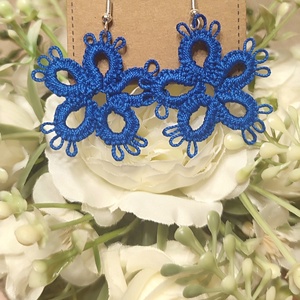 Hajócsipke fülbevaló, Ékszer, Fülbevaló, Fülékszer, Ékszerkészítés, Csipkekészítés, MESKA