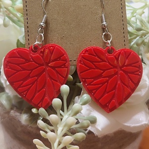 Gyanta szív fülbevaló , Ékszer, Fülbevaló, Fülékszer, Ékszerkészítés, MESKA