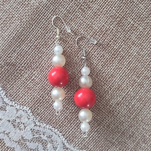 Gyöngyös fülbevaló , Ékszer, Fülbevaló, Fülékszer, Ékszerkészítés, Gyöngyfűzés, gyöngyhímzés, MESKA