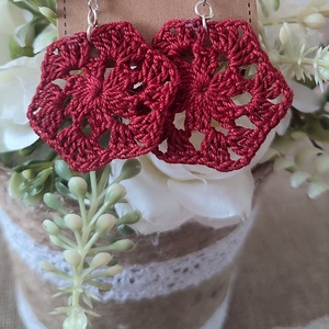 AKCIÓ!!! Horgolt fülbevaló , Ékszer, Fülbevaló, Fülékszer, Ékszerkészítés, Horgolás, MESKA