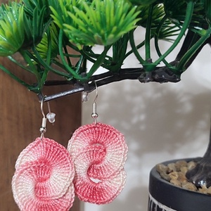 Horgolt fülbevaló , Ékszer, Fülbevaló, Fülékszer, Ékszerkészítés, Horgolás, MESKA