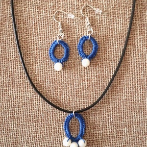 Hajócsipke ékszerszett , Ékszer, Ékszerszett, Csipkekészítés, Ékszerkészítés, MESKA