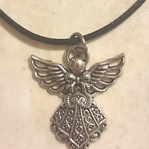 Angyalkás nyaklánc , Ékszer, Nyaklánc, Medál, Ékszerkészítés, MESKA