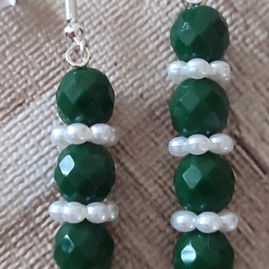 Gyöngyös fülbevalók, Ékszer, Fülbevaló, Fülékszer, Ékszerkészítés, Gyöngyfűzés, gyöngyhímzés, MESKA