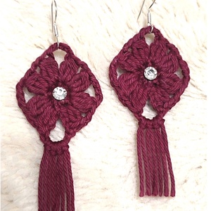 Horgolt fülbevaló , Ékszer, Fülbevaló, Fülékszer, Ékszerkészítés, Horgolás, MESKA
