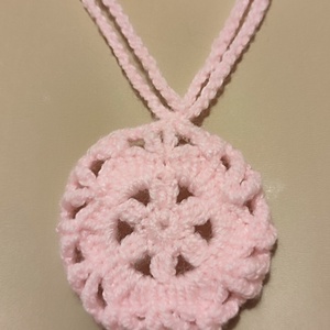 Horgolt nyaklánc , Ékszer, Nyaklánc, Medálos nyaklánc, Ékszerkészítés, Horgolás, MESKA