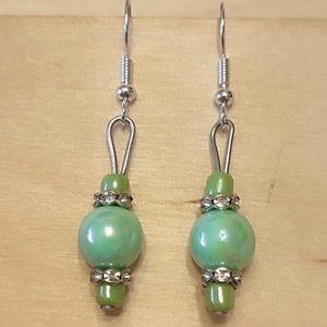 Gyöngyös fülbevalók, Ékszer, Fülbevaló, Fülékszer, Ékszerkészítés, Gyöngyfűzés, gyöngyhímzés, MESKA