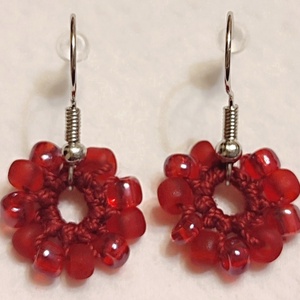 Gyöngyös fülbevaló , Ékszer, Fülbevaló, Fülékszer, Ékszerkészítés, Gyöngyfűzés, gyöngyhímzés, MESKA